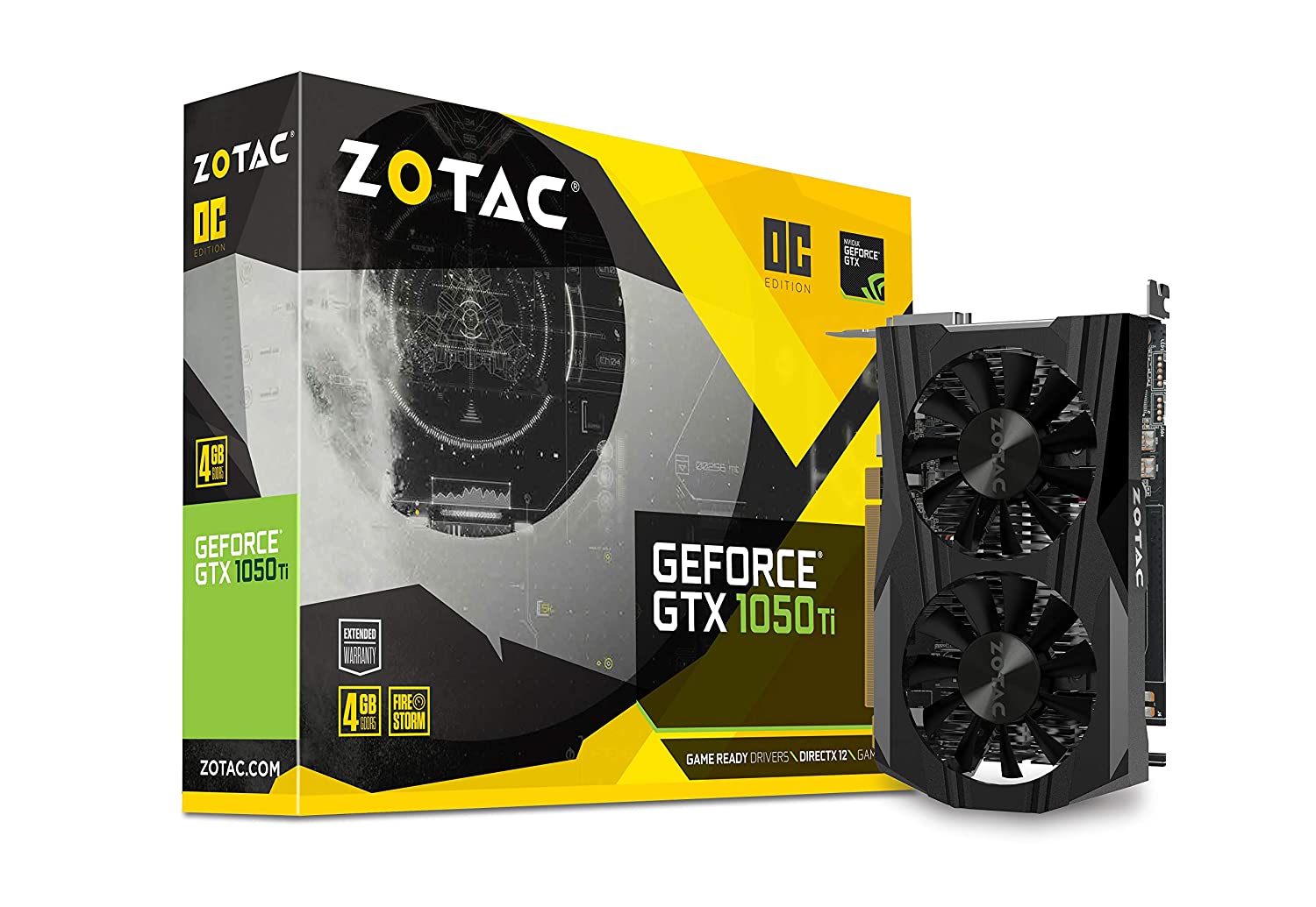 Zotac GeForce GTX 1050 Ti OC Edition ZT-P10510B-10L 4GB PCI Express Graphics Card
