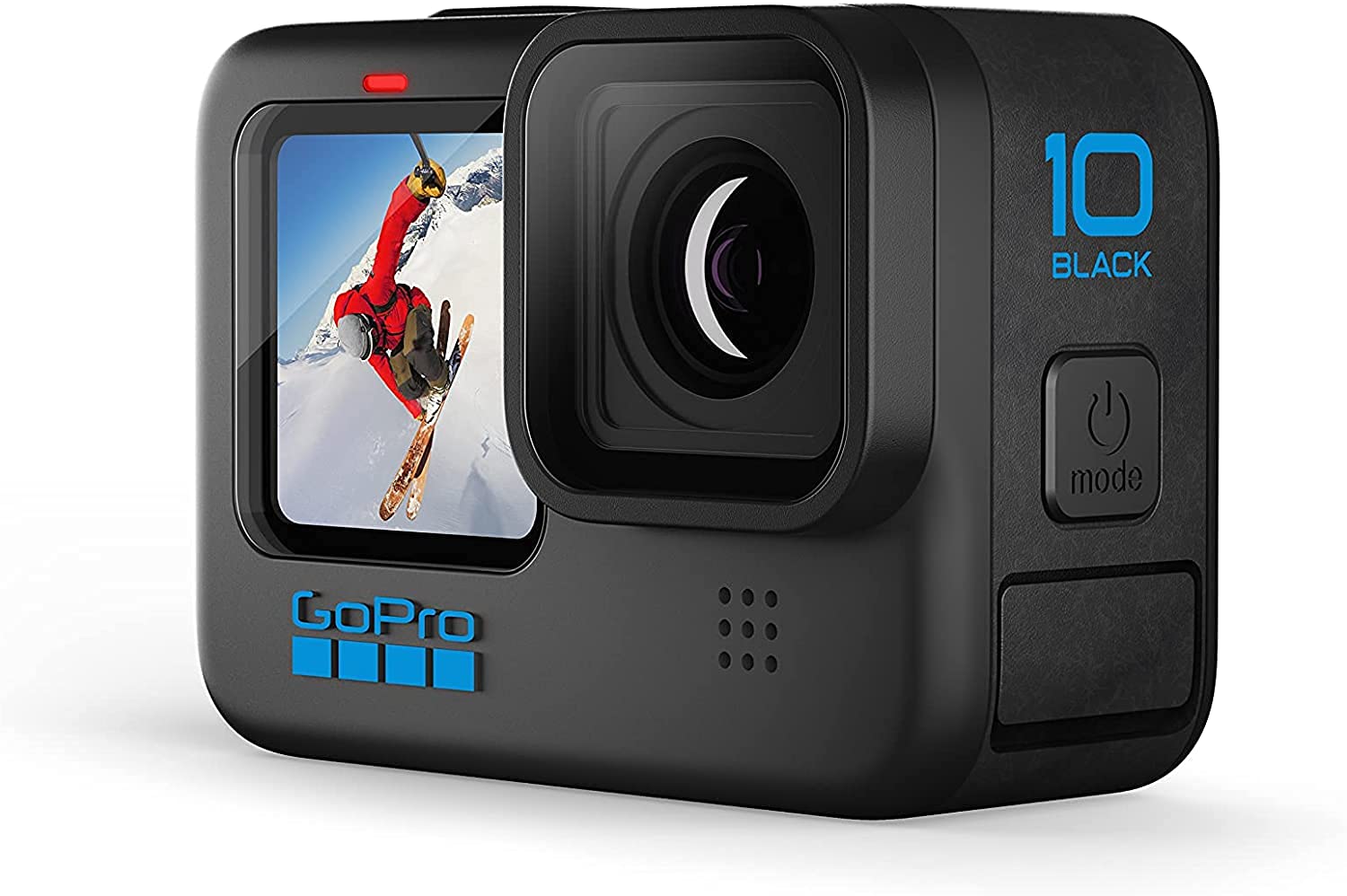 GoPro HERO10 Black – Waterproof Action Camera with Front LCD and Touch Rear Screens, 5.3K60 Ultra HD Video, 23MP Photos, 1080p Live Streaming, Webcam, Stabilization (GO-PRO-BLK-H10)