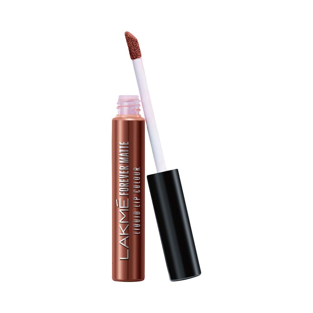 Lakme Forever Matte Liquid Lip Colour, Nude Twist, Long Lasting Liquid Lipstick, Lightweight & Comfortable – Smudge Proof, Non Transferable, 5.6 ml