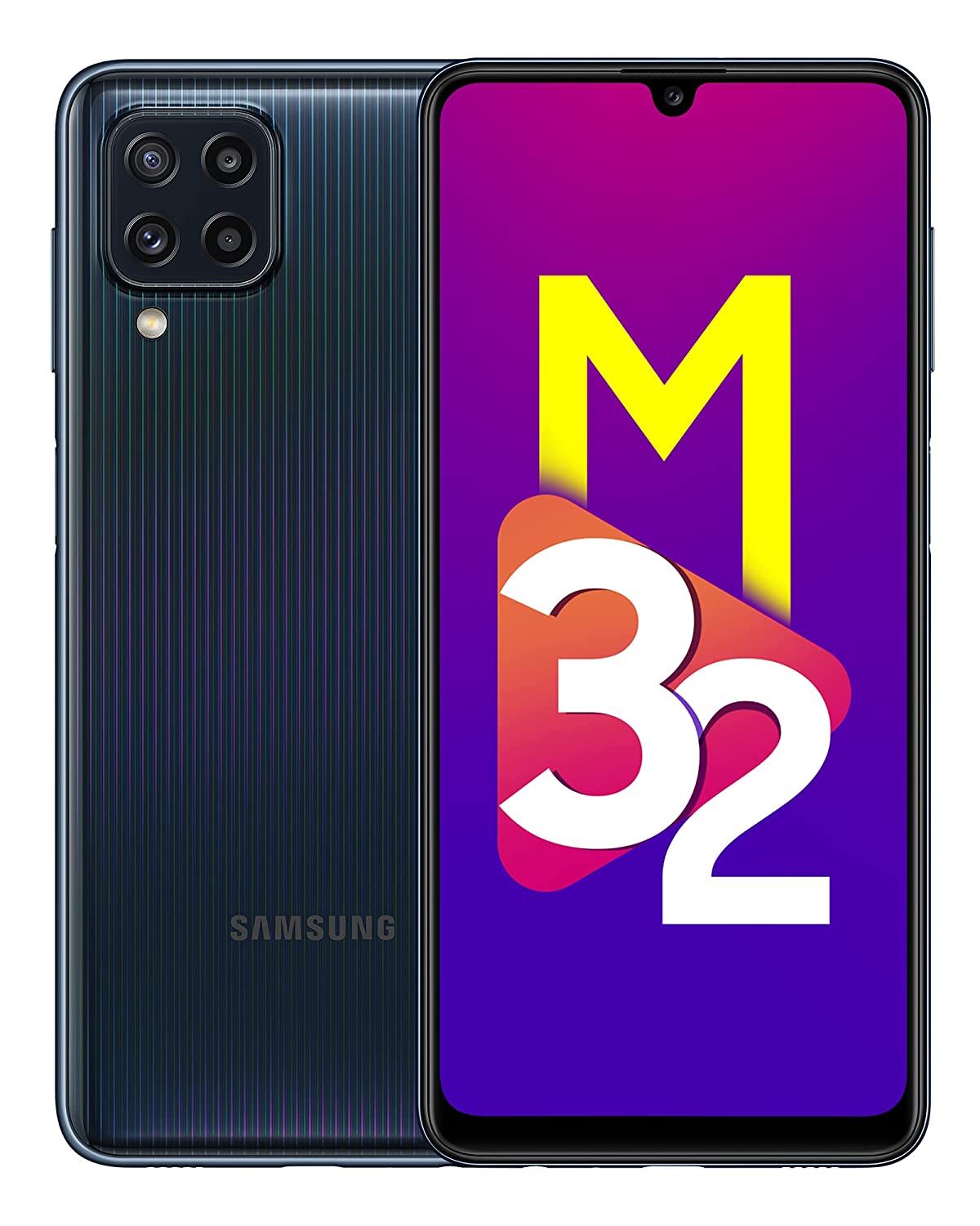 Samsung Galaxy M32 (Black, 6GB RAM, 128GB Storage) 6 Months Free Screen Replacement for Prime