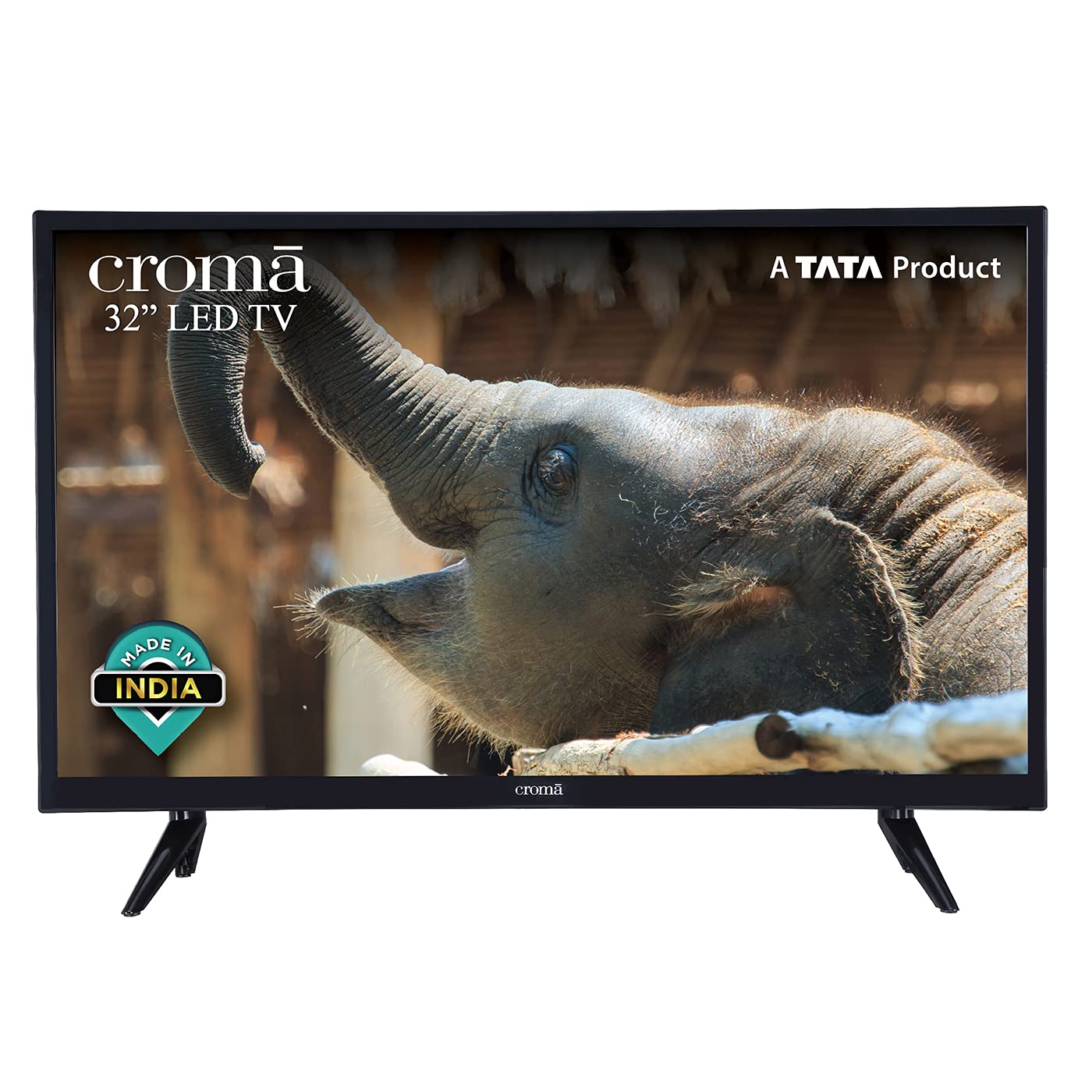 Croma 80 cm (32 Inches) HD Ready LED TV CREL7369 (Black) (2021 Model)